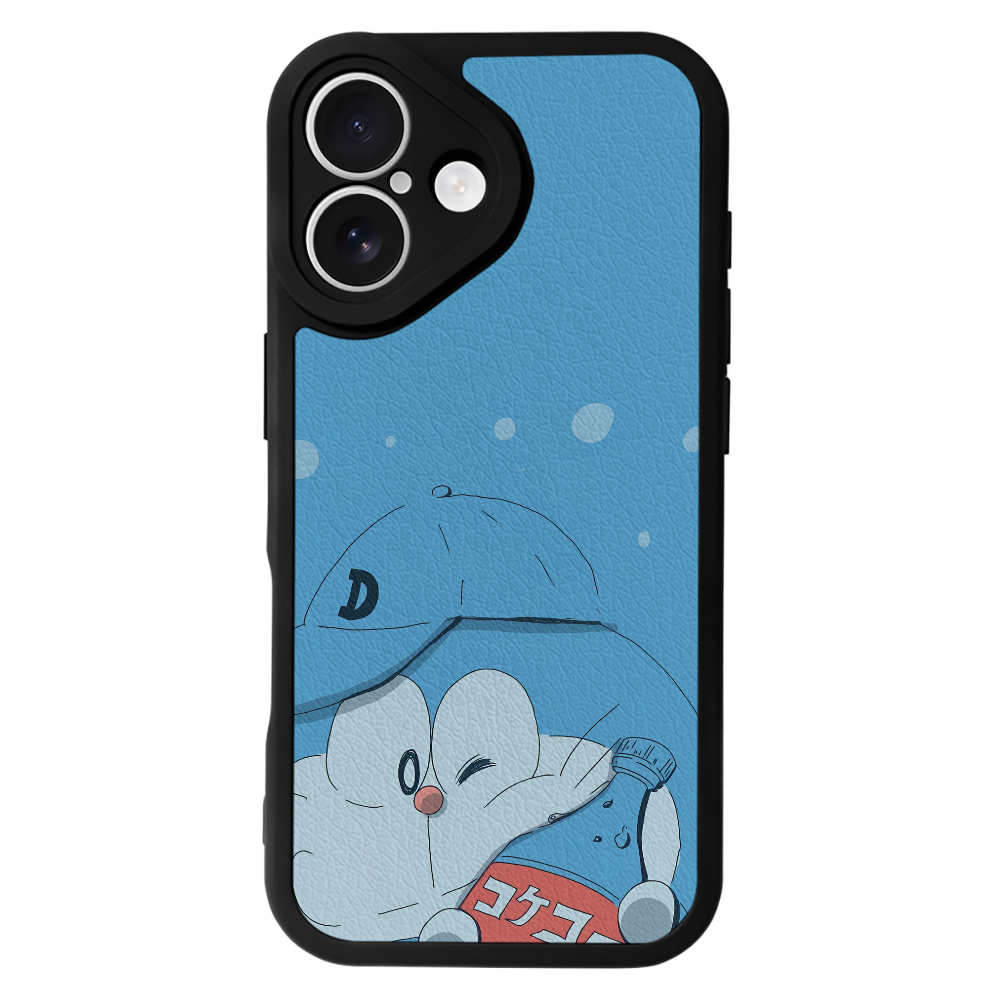 （画像用） ドラえもん Doraemon 【iPhone 16シリーズ対応】シリコンスマホケース（レザー調） 材質：シリコン